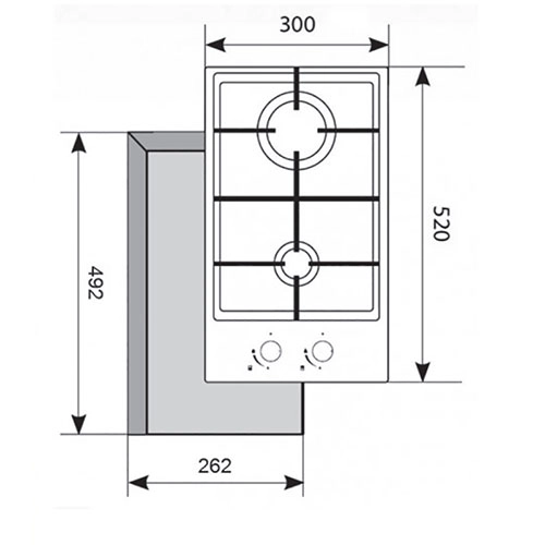 Варочная панель AKPO PGA 302 FGC BL